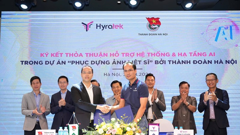 Thành Đoàn Hà Nội hợp tác với Hyratek và Qualcomm phục dựng 3000-5000 ảnh liệt sĩ