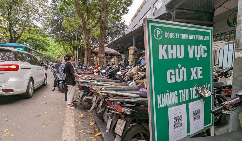  TP.Hà Nội mở rộng dịch vụ trông giữ xe không dùng tiền mặt