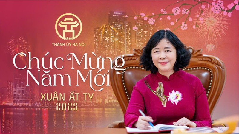 ​ Đồng chí Bùi Thị Minh Hoài, Ủy viên Bộ Chính trị, Bí thư Thành ủy Hà Nội gửi thư chúc Tết Xuân Ất Tỵ năm 2025