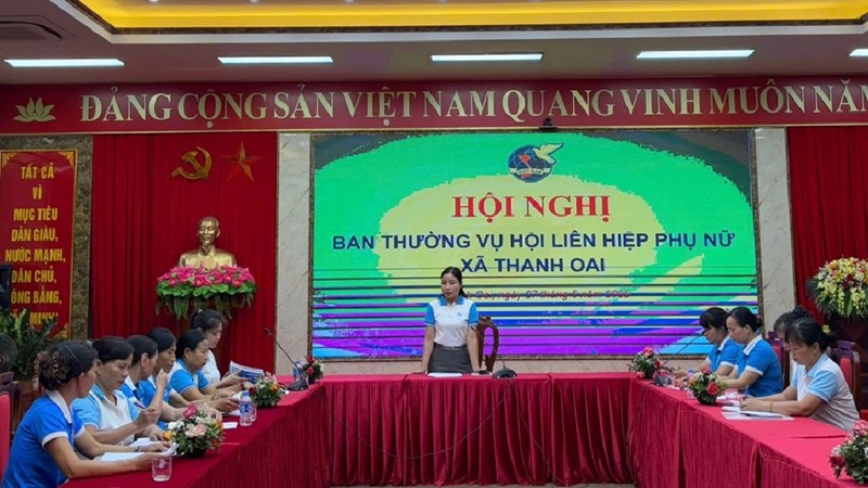 Hội LHPN xã Thanh Oai vận hành thử nghiệm mô hình chính quyền địa phương 2 cấp