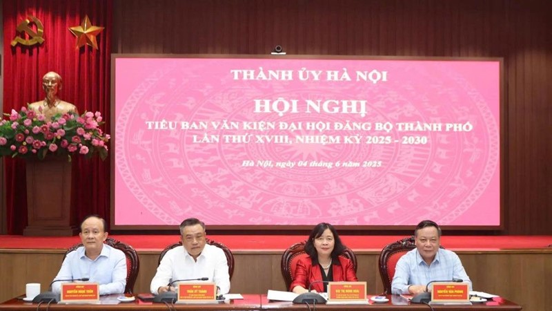 Dự thảo Báo cáo chính trị của BCH Đảng bộ Thành phố khóa XVII tại Đại hội Đại biểu lần thứ XVIII Đảng bộ TP Hà Nội