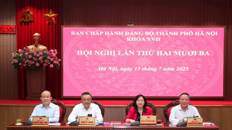 Khai mạc Hội nghị lần thứ 23 Ban chấp hành Đảng bộ thành phố Hà Nội