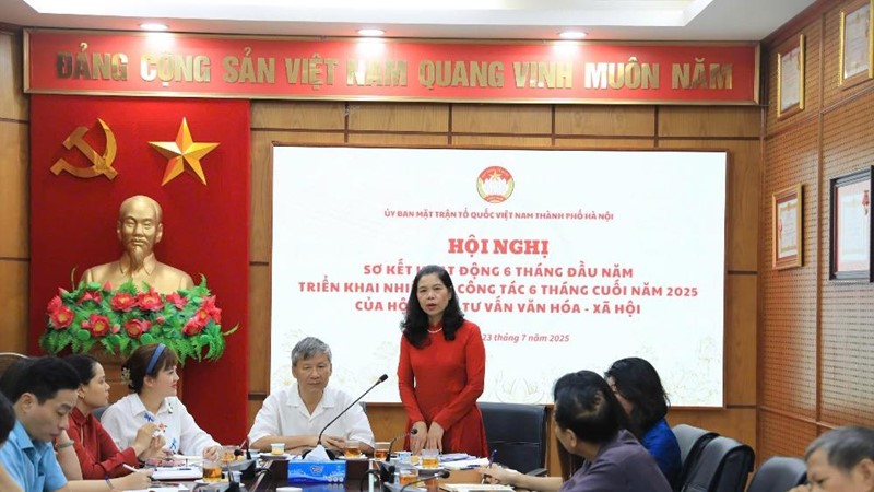 Ủy ban MTTQ Việt Nam thành phố Hà Nội sơ kết hoạt động Hội đồng tư vấn Văn hóa - Xã hội