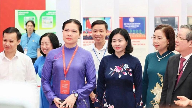 Không gian Triển lãm của Hội LHPN Việt Nam tái hiện hành trình, mốc son chói lọi của phụ nữ Việt Nam