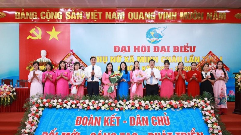 Phụ nữ Minh Châu đoàn kết, sáng tạo, chung sức xây dựng xã Xanh – Văn minh – Hạnh phúc