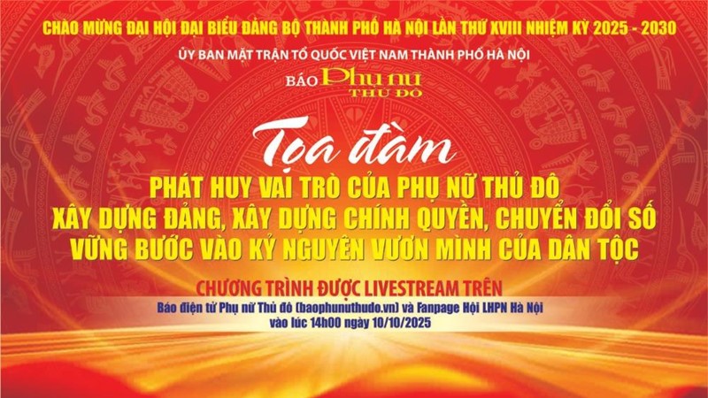 Phát huy vai trò của phụ nữ Thủ đô trong xây dựng Đảng, xây dựng chính quyền, chuyển đổi số vững bước vào kỷ nguyên mới