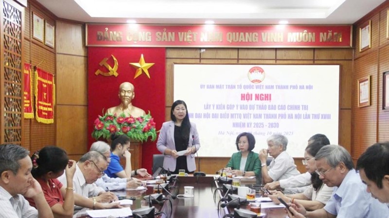 Nhiều ý kiến đóng góp sâu sắc cho Dự thảo báo cáo chính trị Đại hội đại biểu MTTQ Việt Nam TP Hà Nội lần thứ XVIII 