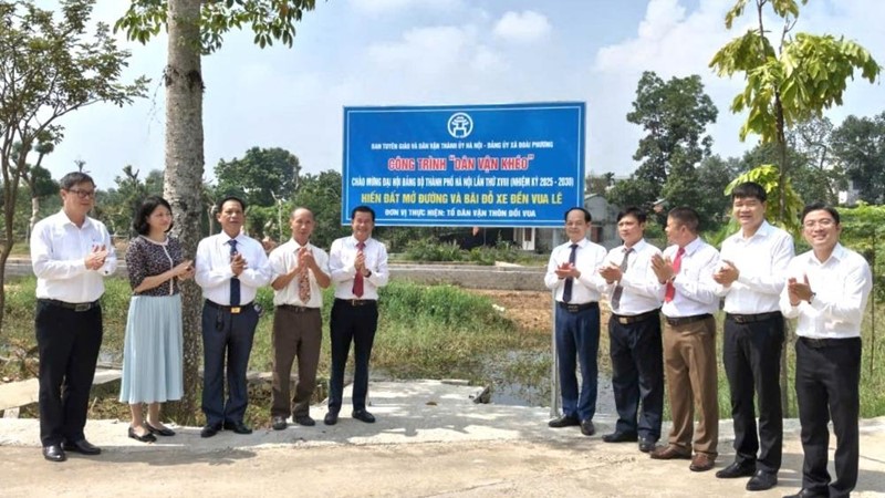 Những công trình “Dân vận khéo” chào mừng Đại hội đại biểu Đảng bộ thành phố Hà Nội lần thứ XVIII