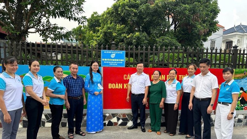 Hội LHPN xã Dân Hoà khánh thành 3 công trình chào mừng thành công Đại hội các cấp 