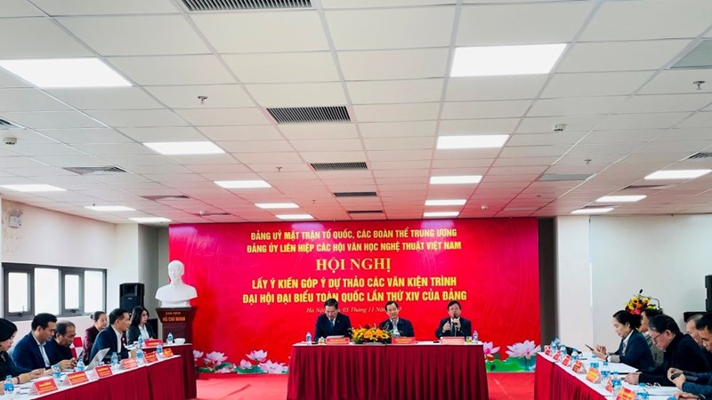 Văn nghệ sỹ đóng góp ý kiến cho dự thảo văn kiện Đại hội XIV của Đảng