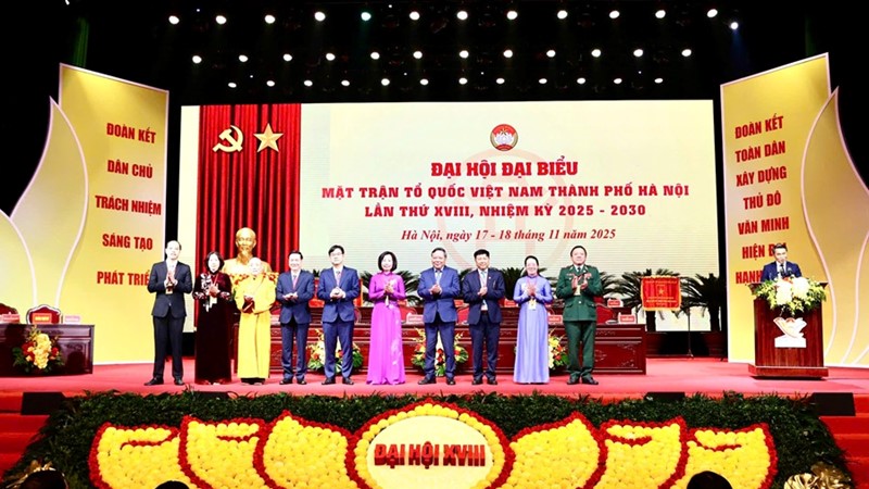 Hôm nay (18/11), khai mạc phiên trọng thể Đại hội MTTQ Việt Nam thành phố Hà Nội lần thứ XVIII, nhiệm kỳ 2025 - 2030