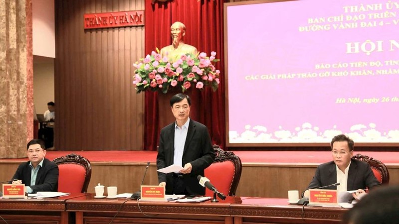 3 địa phương tập trung giải quyết các khó khăn, đẩy nhanh tiến độ tổng thể của Dự án đường Vành đai 4 - Vùng Thủ đô