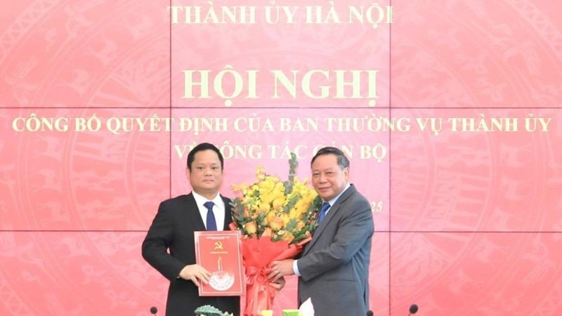 Phó Chủ nhiệm Văn phòng Quốc hội giữ chức vụ Phó Trưởng ban Ban Tuyên giáo và Dân vận Thành ủy Hà Nội