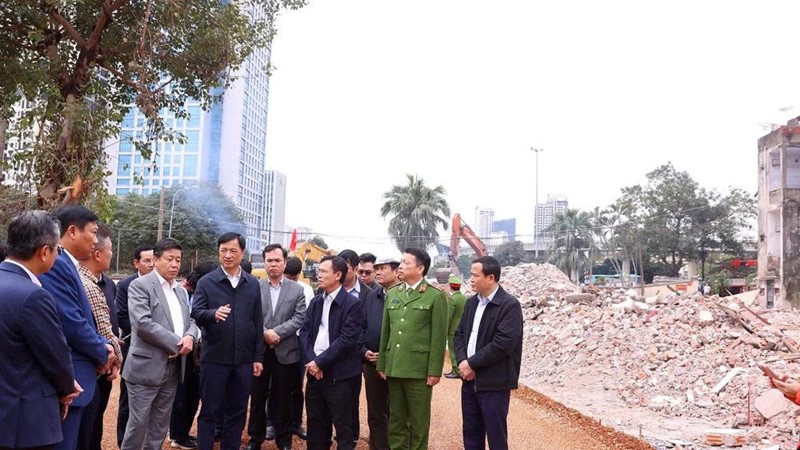 Bí thư Thành ủy Nguyễn Duy Ngọc kiểm tra công tác giải phóng mặt bằng, tiến độ các dự án trọng điểm
