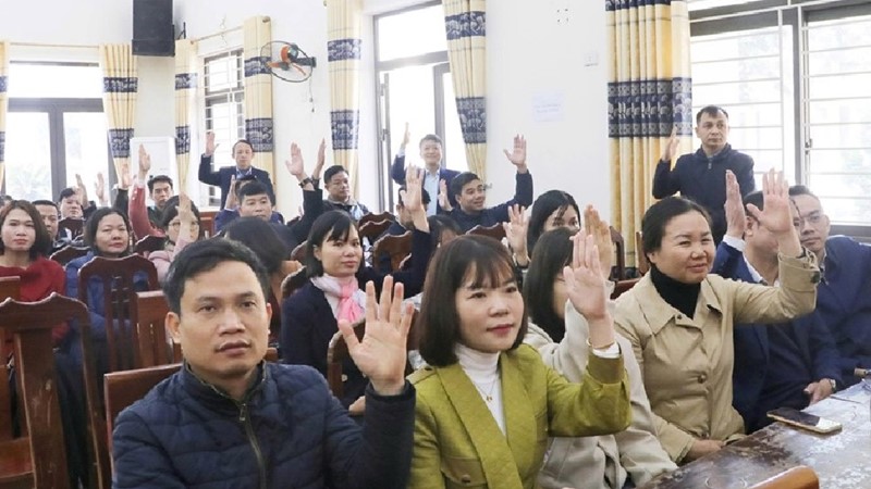 Xã Trần Phú lấy ý kiến cử tri nơi công tác đối với người ứng cử đại biểu HĐND các cấp nhiệm kỳ 2026 - 2031