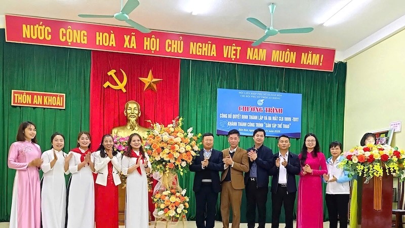 Hội LHPN xã Dân Hòa thành lập Câu lạc bộ Văn hóa – Văn nghệ – Thể dục Thể thao Chi hội Phụ nữ thôn An Khoái