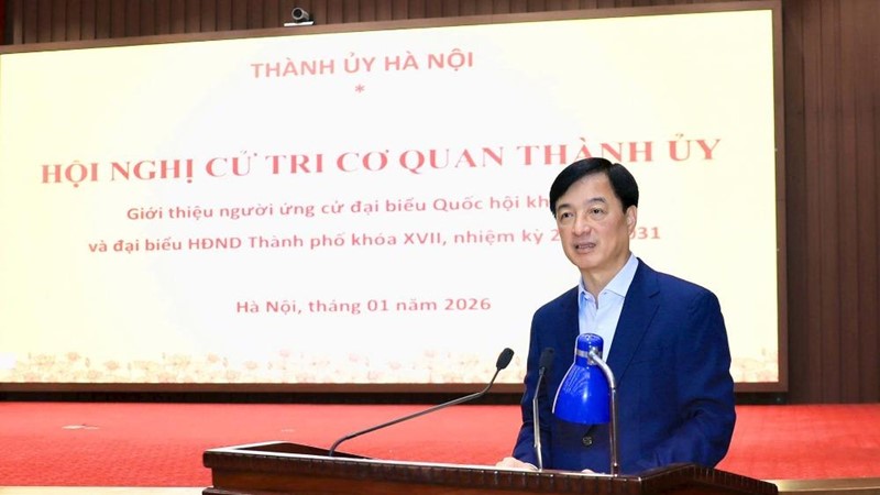 100% cử tri cơ quan Thành ủy Hà Nội nhất trí giới thiệu đồng chí Nguyễn Duy Ngọc ứng cử đại biểu Quốc hội khóa XVI