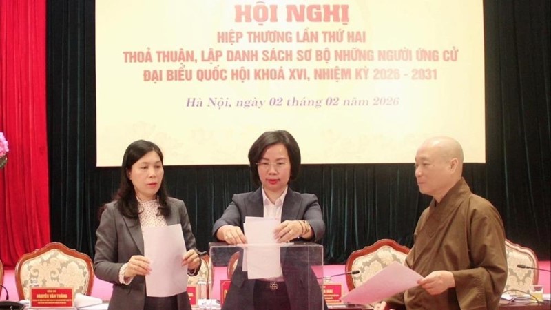 Hội nghị hiệp thương lần thứ hai thỏa thuận, lập danh sách sơ bộ những người ứng cử đại biểu Quốc hội khóa XVI và đại biểu HĐND thành phố Hà Nội