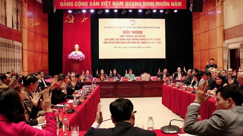 Hà Nội: Hội nghị hiệp thương lần thứ ba lập danh sách 39 người đủ tiêu chuẩn ứng cử đại biểu Quốc hội khóa XVI