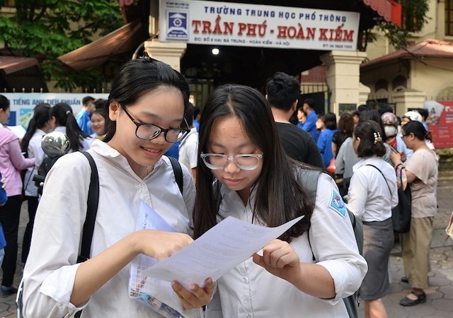 khoảng 200.000 học sinh lớp 11 và 12 của Hà Nội sẽ tham gia khảo sát tập dượt thi tốt nghiệp