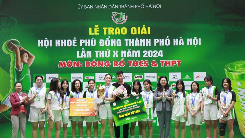 86 đội tranh tài môn bóng rổ Hội khỏe Phù Đổng thành phố Hà Nội 