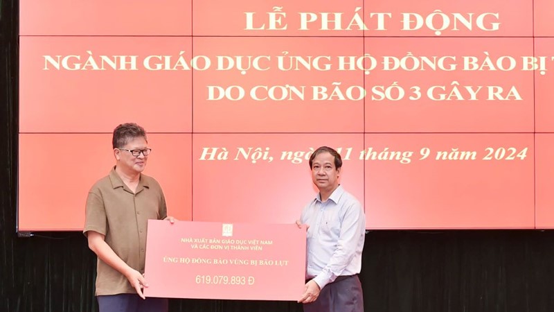 Phát động ngành Giáo dục ủng hộ đồng bào bị thiệt hại do bão số 3