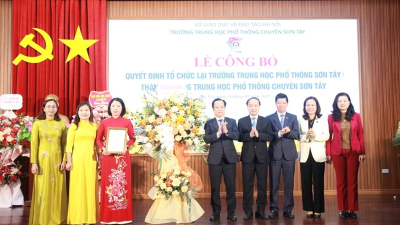 Hà Nội: Thành lập Trường THPT chuyên Sơn Tây