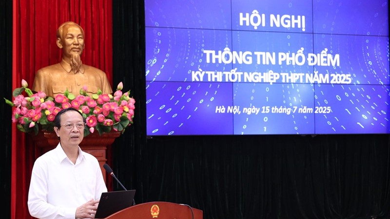 Bộ Giáo dục và Đào tạo công bố phổ điểm các môn thi tốt nghiệp THPT năm 2025