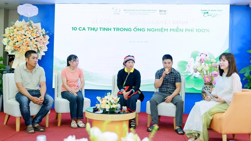 Trao cơ hội, gieo mầm hạnh phúc cho vợ chồng hiếm muộn