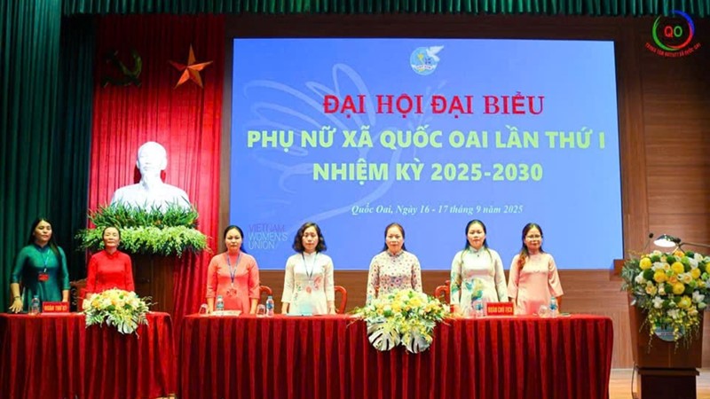 Đại hội đại biểu Phụ nữ xã Quốc Oai lần thứ I, nhiệm kỳ 2025-2030 diễn ra phiên trù bị