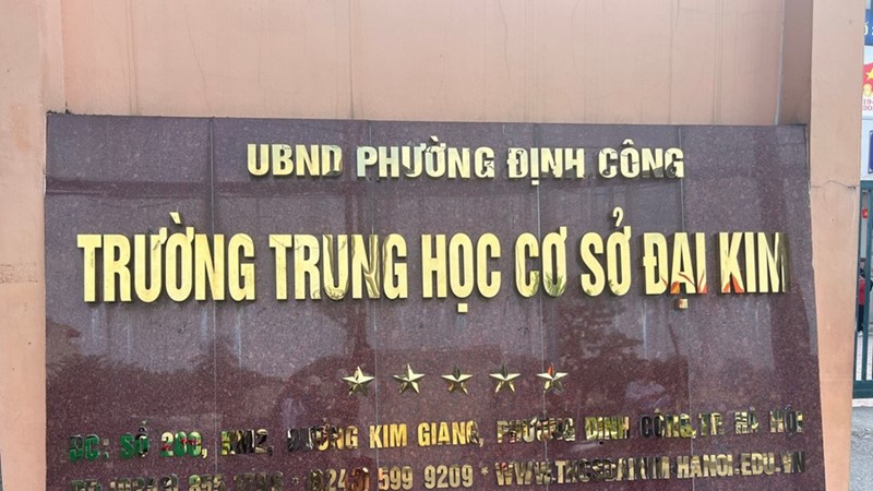 UBND phường Định Công thông tin về vụ việc học sinh có hành vi sai trái đối với cô giáo chủ nhiệm