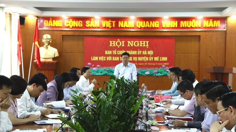 Ban Thường vụ Huyện ủy Mê Linh: Quyết liệt chỉ đạo, giải quyết thành công nhiều vấn đề khó