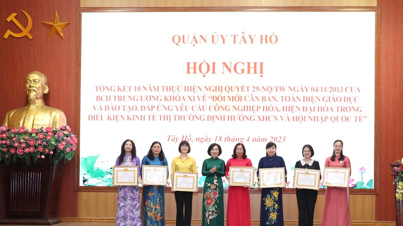 Sự nghiệp giáo dục - đào tạo quận Tây Hồ có nhiều bước phát triển mới