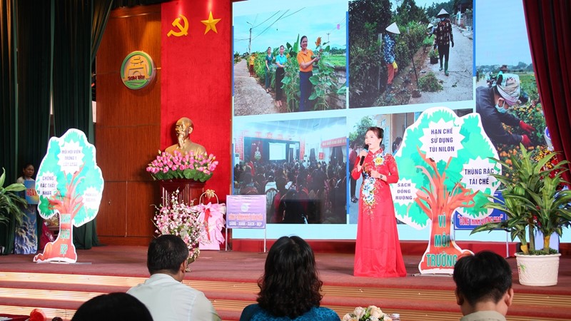 Sôi nổi hội thi Chủ tịch Hội phụ nữ cơ sở giỏi thị xã Sơn Tây