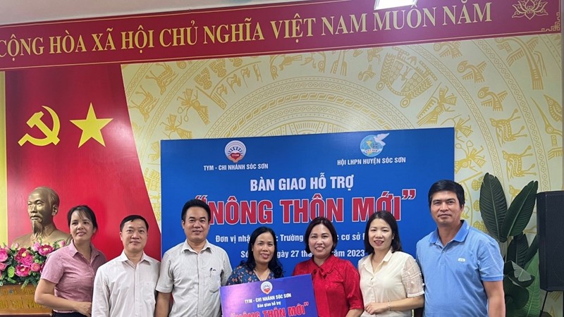 TYM chi nhánh Sóc Sơn: Chung tay cùng Hội LHPN xây dựng nông thôn mới