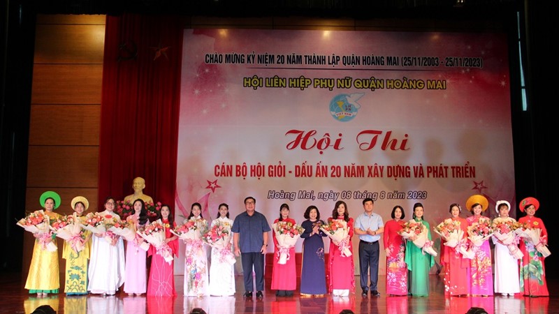 Hội LHPN Hoàng Mai: Sôi nổi hội thi cán bộ hội giỏi - Dấu ấn 20 năm xây dựng và phát triển