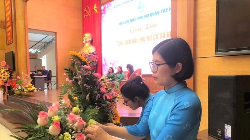 Giao lưu “Chủ tịch Hội Phụ nữ cơ sở giỏi” quận Tây Hồ