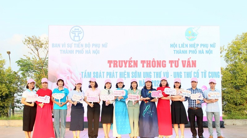 Tiếp tục tư vấn, tầm soát ung thư vú, ung thư cổ tử cung cho phụ nữ huyện Thanh Oai