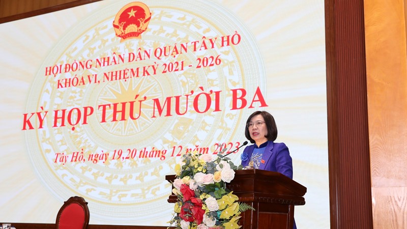 HĐND quận Tây Hồ: Thực hiện quyền giám sát UBND quận qua hoạt động chất vấn, tái chất vấn