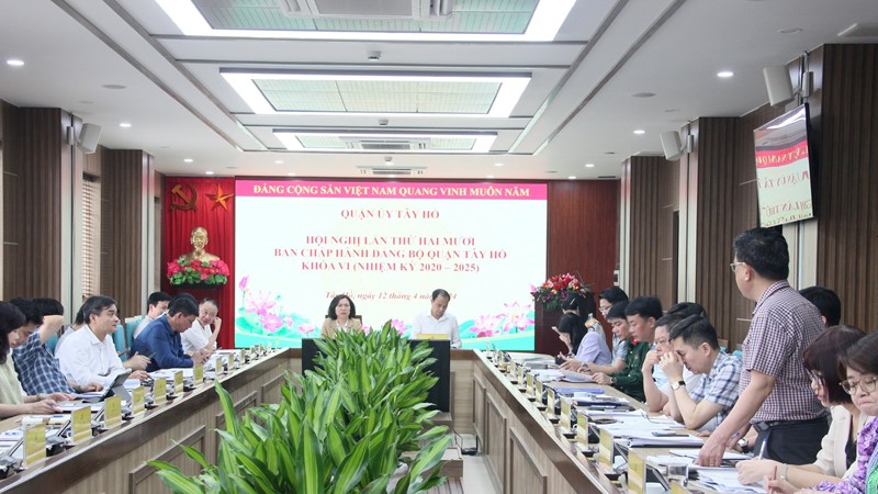Quận Tây Hồ: Quyết liệt chỉ đạo giải quyết hiệu quả công việc