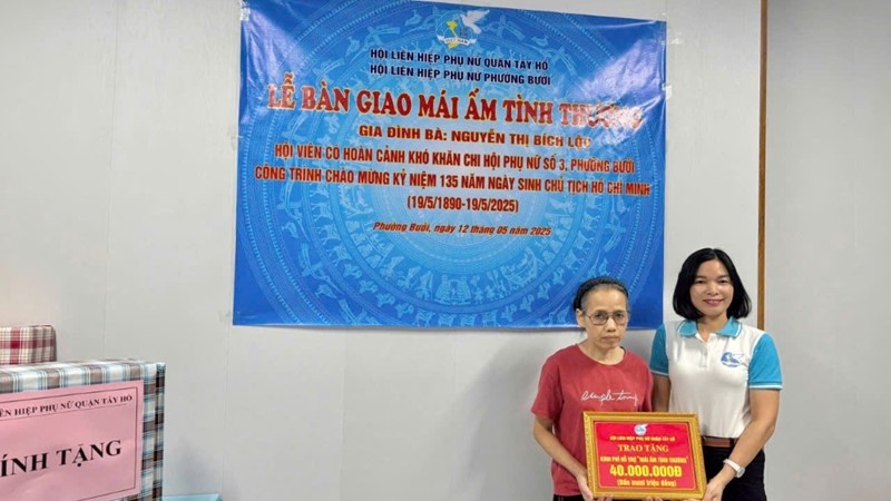 “Mái ấm tình thương” sưởi ấm lòng người: Ngôi nhà mới cho bà Lộc tại Tây Hồ