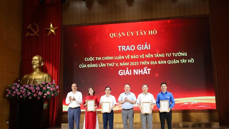 Quận Tây Hồ: Khẳng định bản lĩnh, củng cố nền tảng tư tưởng Đảng qua cuộc thi chính luận