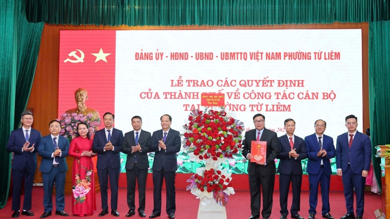 Phường Từ Liêm đi vào hoạt động: Nâng cao hiệu quả quản lý, phục vụ nhân dân