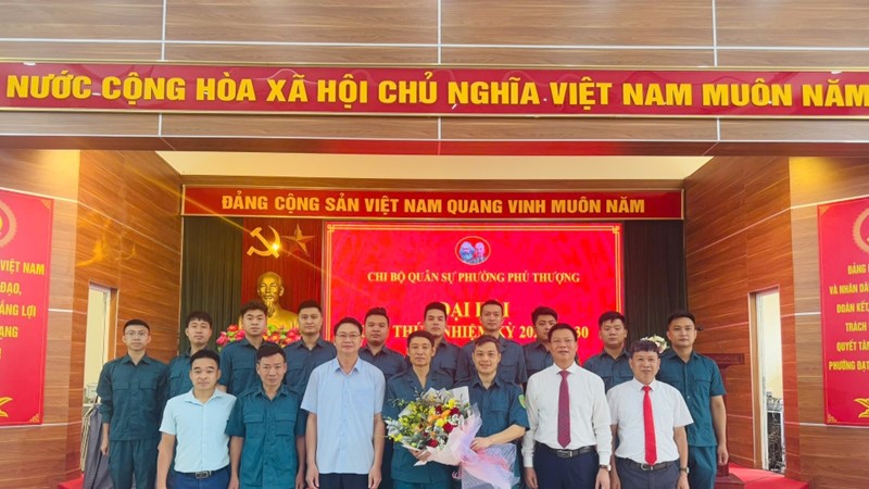 Đại hội Chi bộ Quân sự phường Phú Thượng thông qua Nghị quyết quan trọng cho nhiệm kỳ 2025-2030