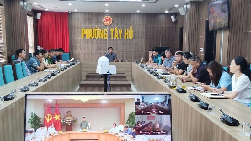 Phường Tây Hồ chủ động triển khai phương án ứng phó thiên tai, tìm kiếm cứu nạn năm 2025
