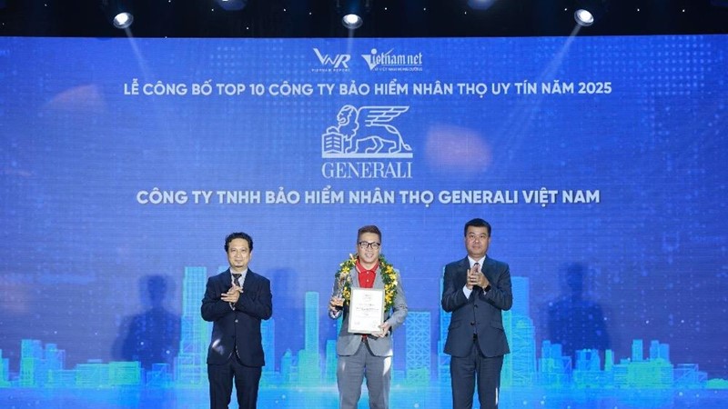 Generali Việt Nam vào Top 10 công ty bảo hiểm uy tín năm 2025