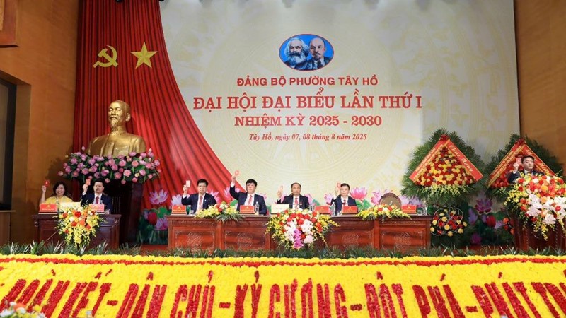 Đảng bộ phường Tây Hồ tiến hành phiên trù bị Đại hội lần thứ I