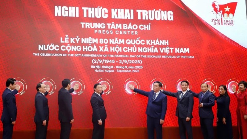Khai trương Trung tâm báo chí Lễ kỷ niệm 80 năm Quốc khánh 2/9