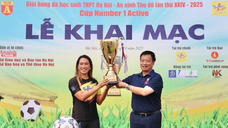 Khai mạc Giải bóng đá học sinh THPT Hà Nội - An ninh Thủ đô lần thứ XXIV Cúp Number 1 Active 2025