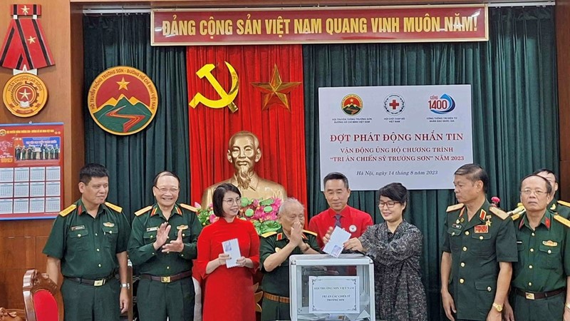 Phát động nhắn tin ủng hộ Chương trình “Tri ân chiến sĩ Trường Sơn” năm 2023